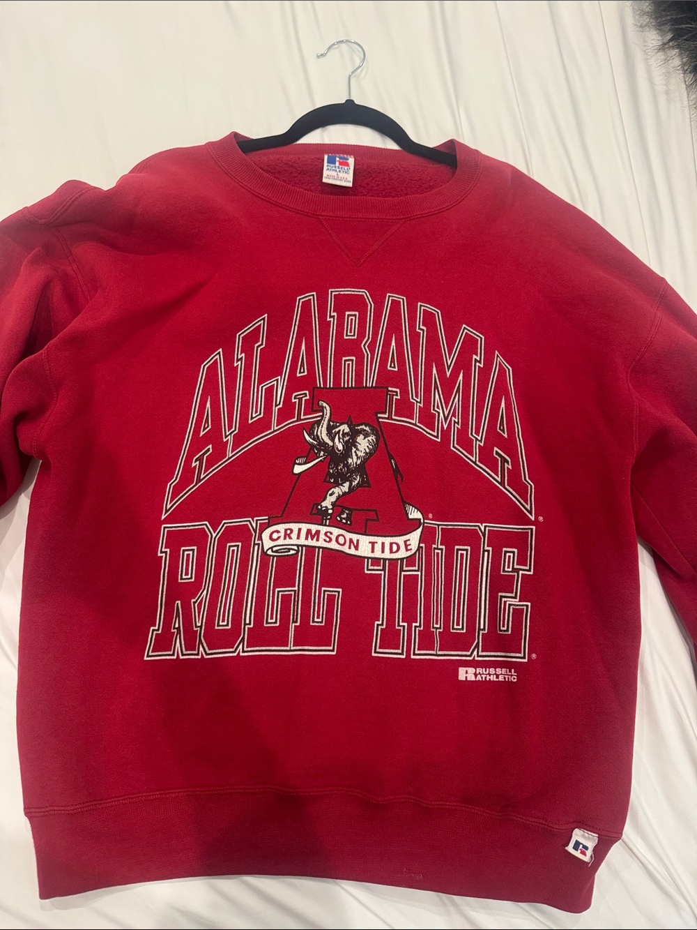 Russell Athletic Crimson Alabama 'Roll Tide' Crewneck Sweatshirt